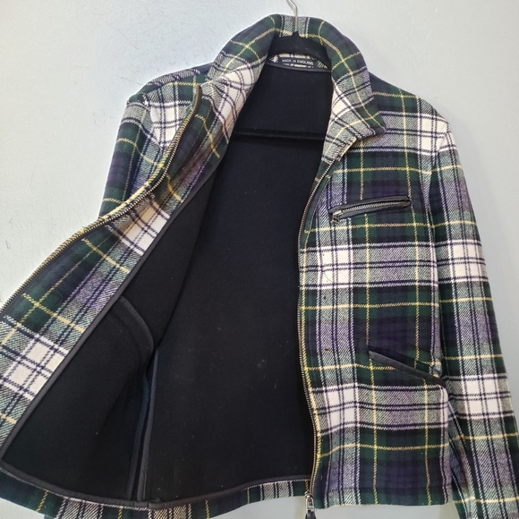 Gloverall Wool Plaid Tartan Coat - Picture 5 of 14